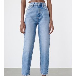 Zara Mom Fit Blue Jeans Size 4